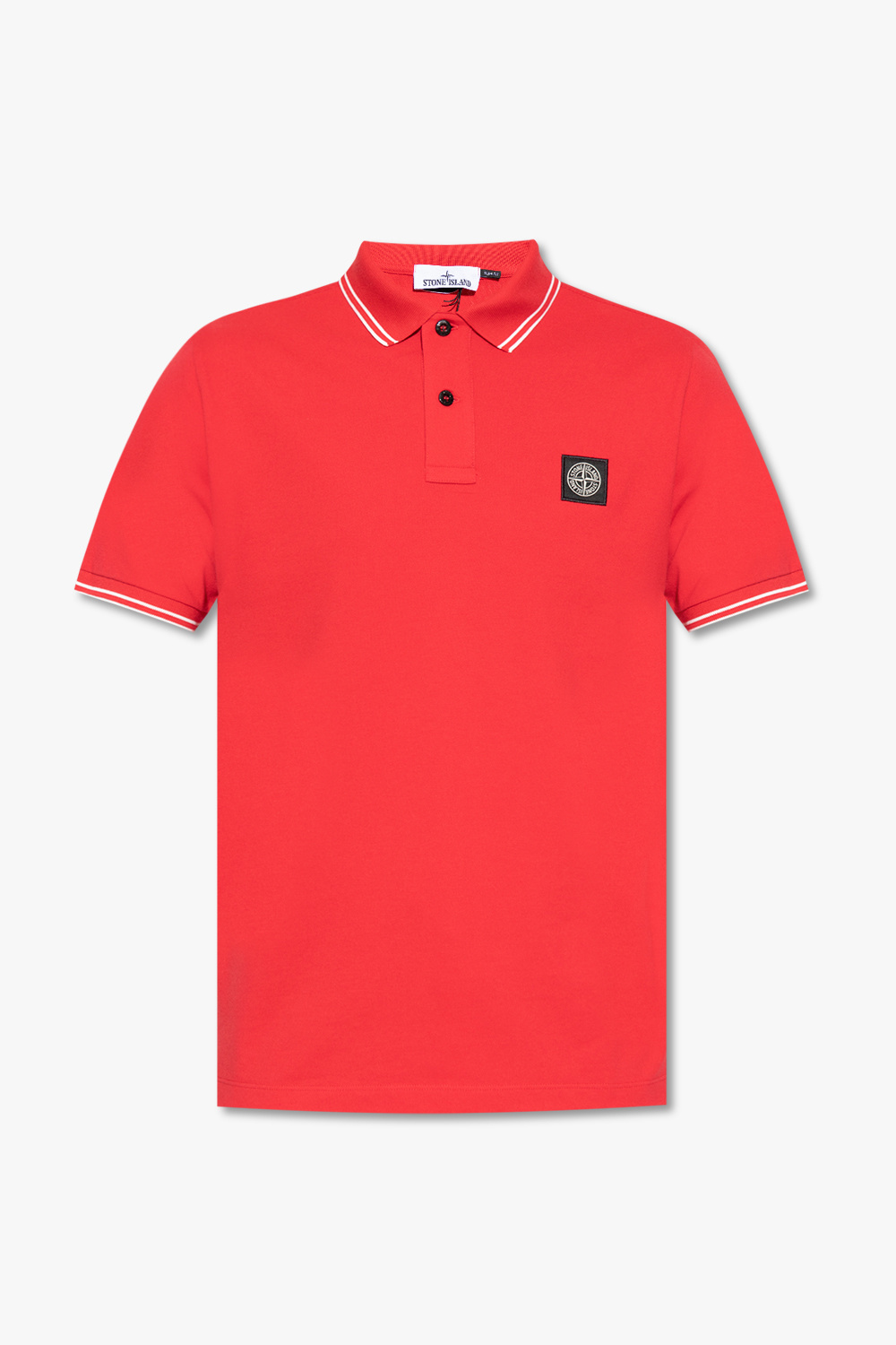 Red stone island store polo